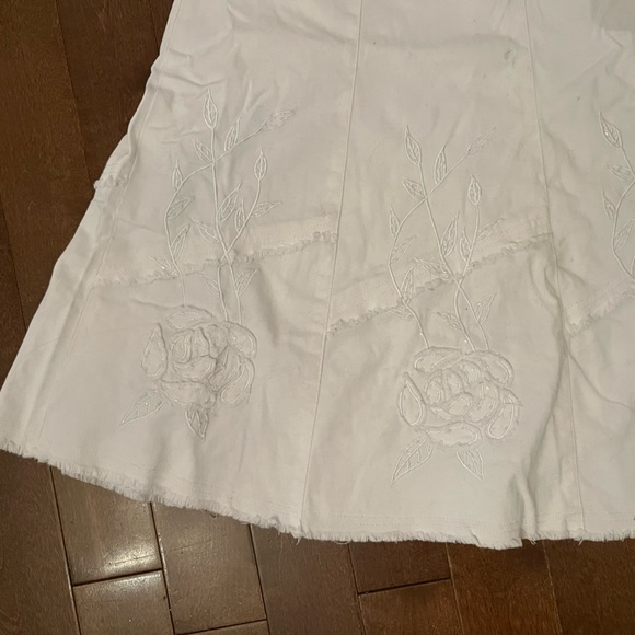 Simon Chang Denim maxi skirt - Picture 2 of 7